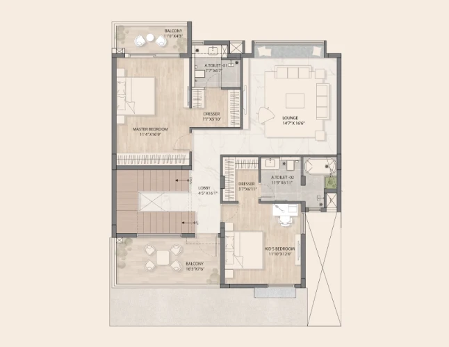North Villa Floor Plan